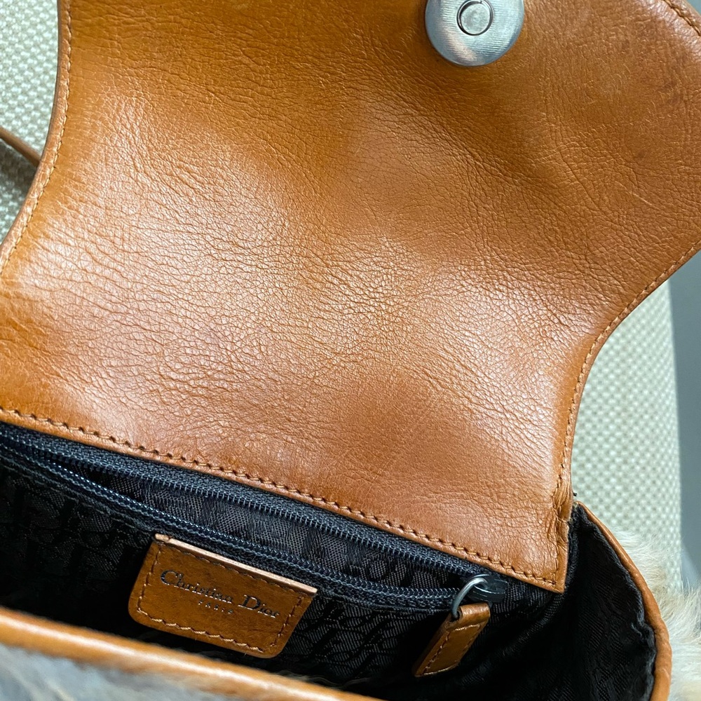 Dior Tan and Brown Fur Crossbody Bag - Picture 7 of 9